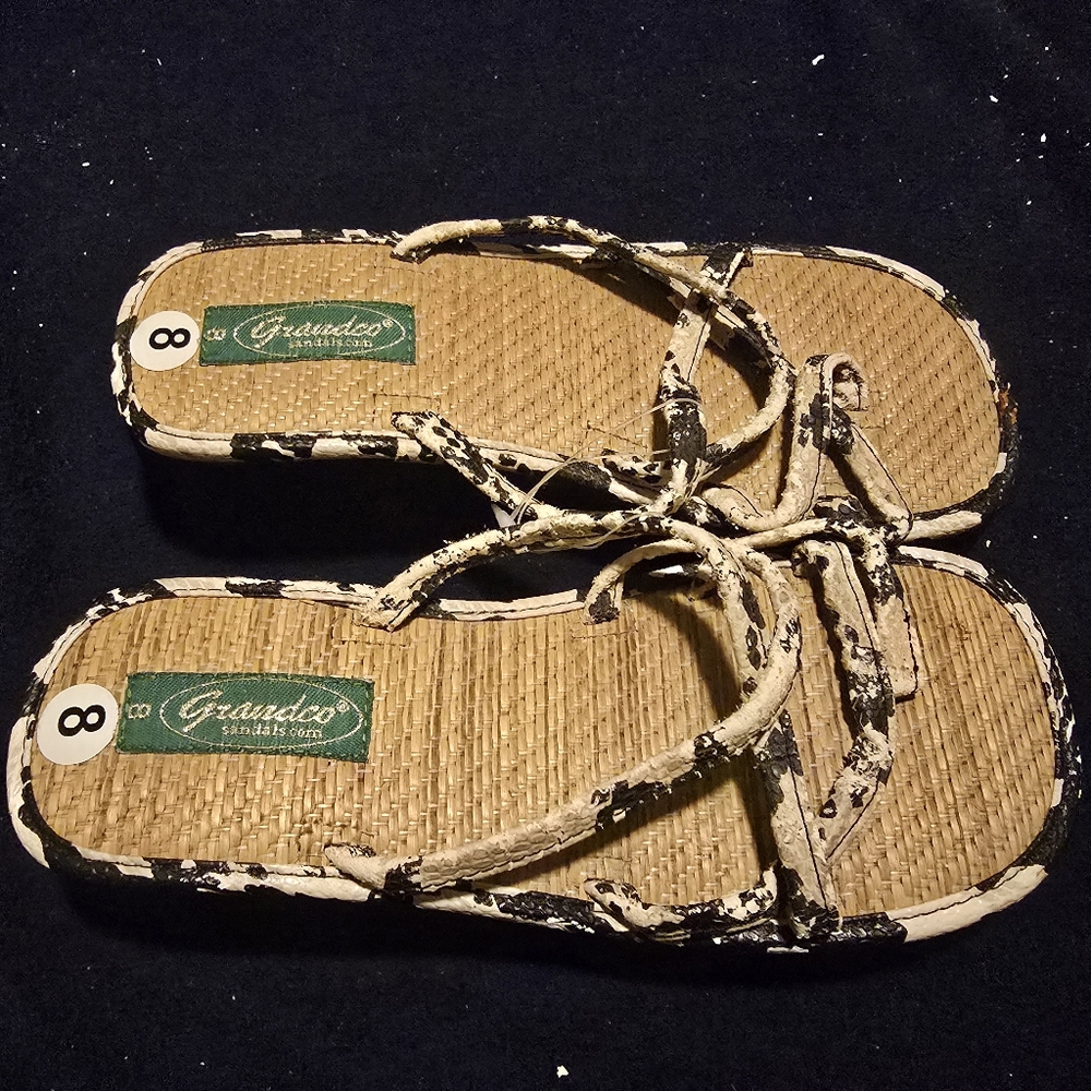 Grando Straw Sandals (For Women)